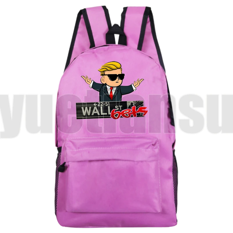 

Sac A Dos WallStreetBets Backpack Gamestop GME WSB Bookbag Student Laptop School Bags Teenage Girls Back Pack Rucksac Travelbags