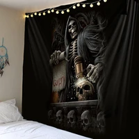 terrorist skeleton judge thug evil ghost printing tapestry soft and easy to care wall decoration hanging cloth