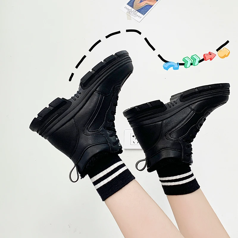 Женские зимние ботинки модные кроссовки на платформе белая корзина спортивные