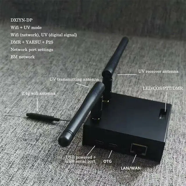 DXIYN-DP UV UHF VHF цифровой модем TX RX антенна Ethernet WiFi для DMR YAESU P25