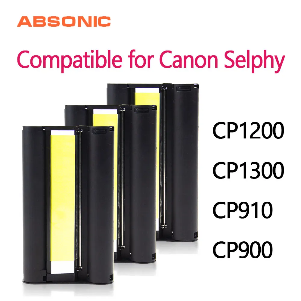 3 шт. Canon KP 36IN 108IN цветная чернильная лента для картриджа Замена Selphy CP910 CP1300 CP1200 CP900