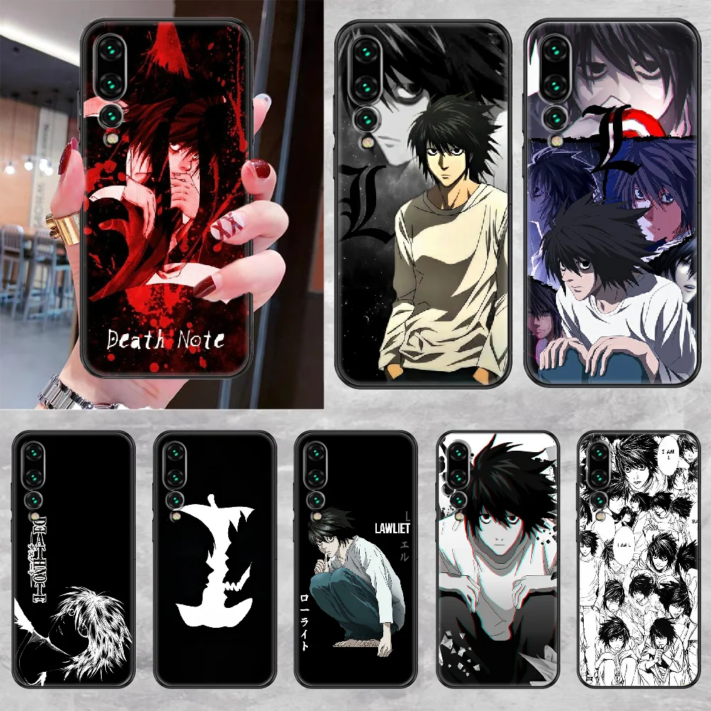 Чехол для телефона с аниме Death Note L · Lawliet Huawei P Mate P10 P20 P30 P40 10 20 Smart Z Pro Lite 2019 Черный 3D