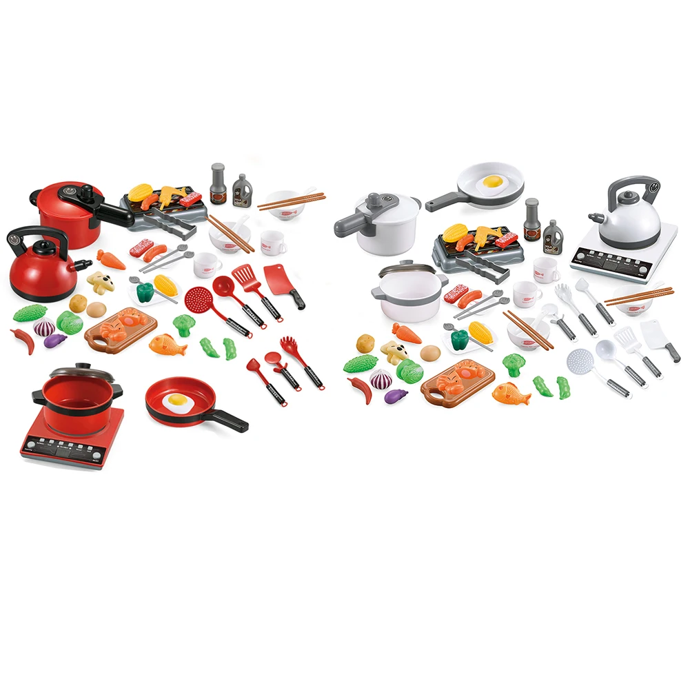 

Детская кухонная имитация играть в посуду Набор для резки фруктов приготовление пищи игрушечная кухонная утварь индукционная плита
