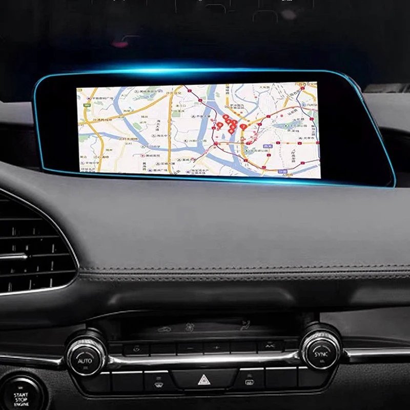 

For 2019-2021 MAZDA 3 2020-2021 CX-30 8.8-Inch Car Navigation GPS Press Screen Display Tempered Glass Protector Film