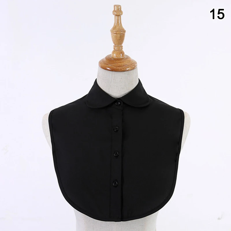 

Stylish Detachable Half Shirt Half Blouse with Floral Lace Fake Collar Elegant for Women msK2