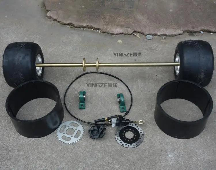Детская коляска DIY для картинга четырехколесная Тормозная дисковая Звездочка 100
