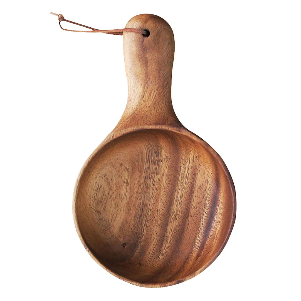 Деревянная миска с ручкой контейнер для еды в японском стиле риса лапши |