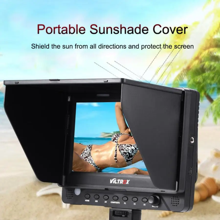 VILTROX DC 70EX 7 дюймов 4k HD 1024x600 HDMI SDI AV вход камера видео ЖК дисплей монитор