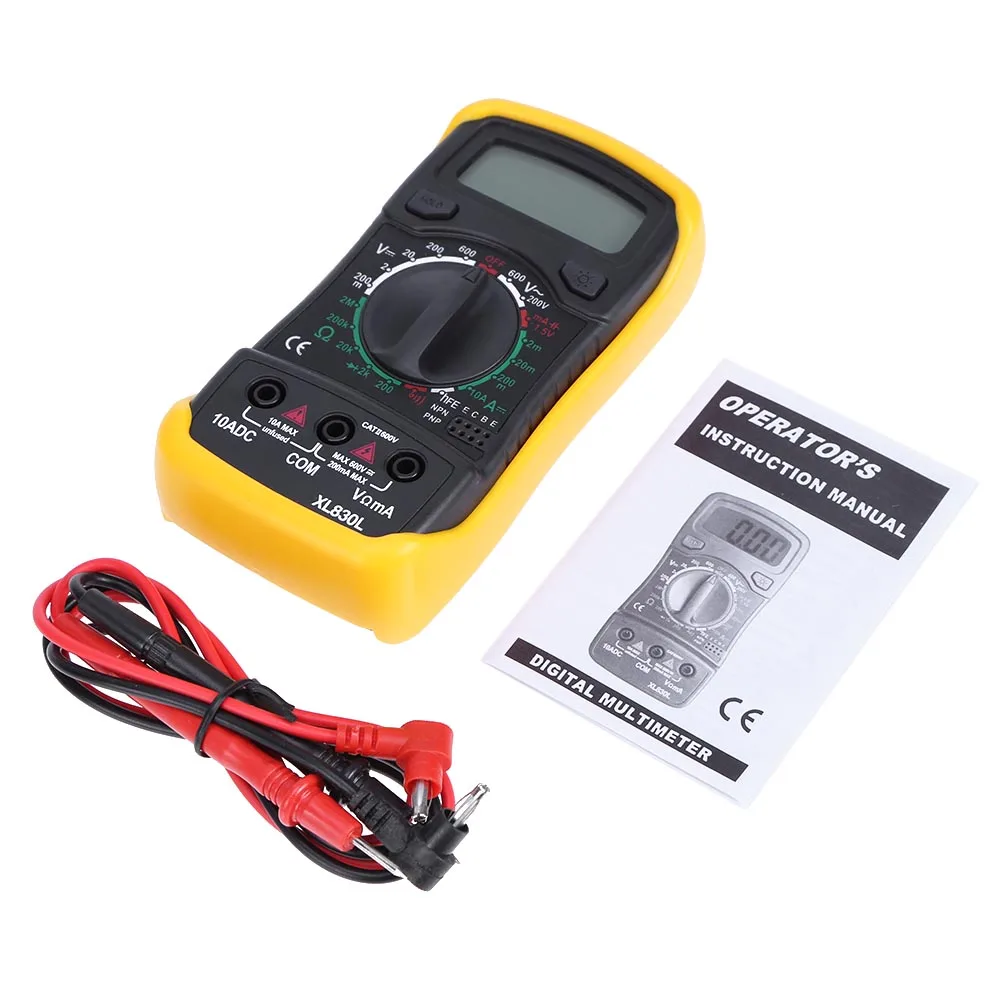 XL830L AC DC Digital Multimeter Portable High-precision Electrician Multi-function Meter Measure DC/AC voltage And Current | Инструменты