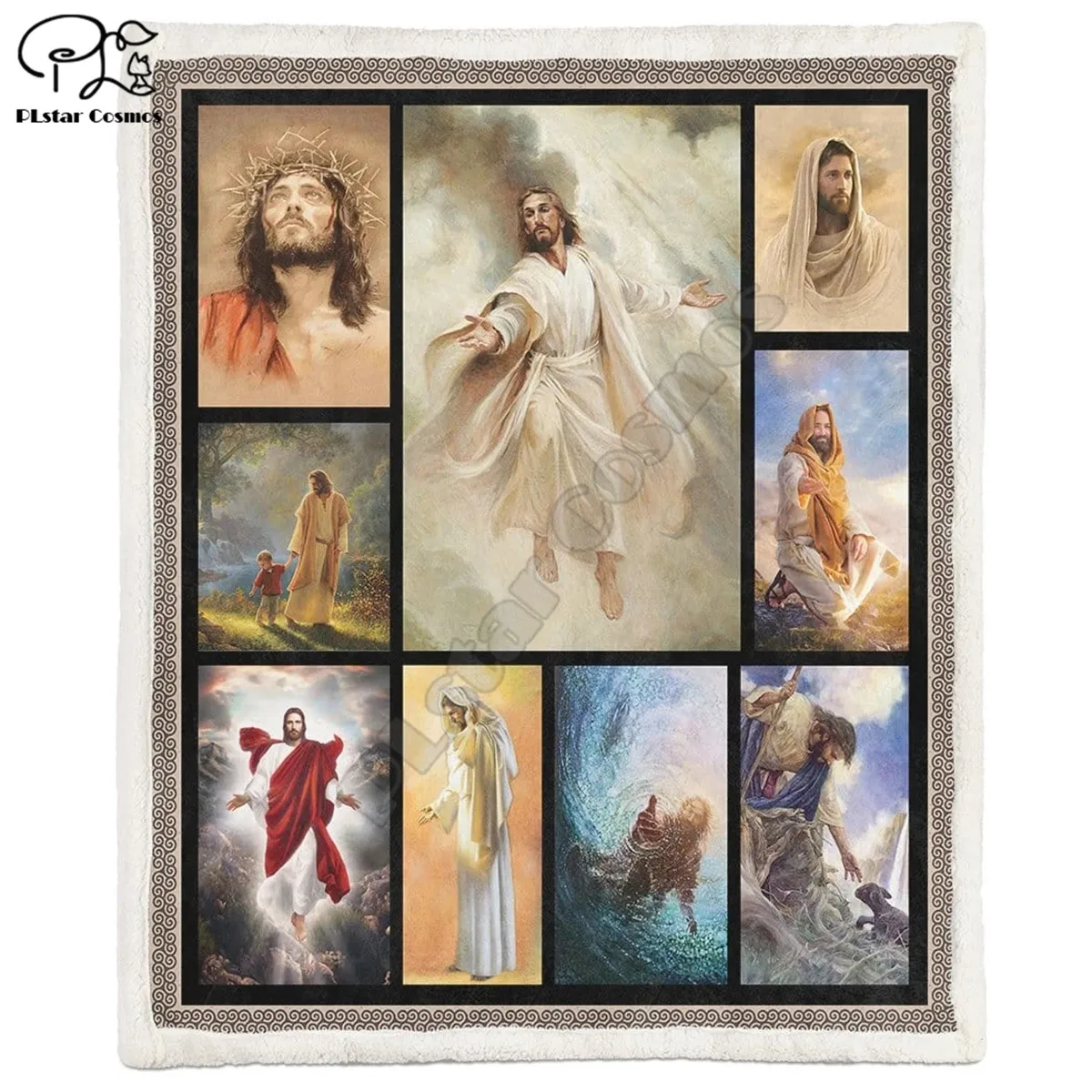 

Jesus Take My Hand Fleece Blanket 3D full printed Wearable Blanket Adults/kids Fleece Blanket drop shippng style -2