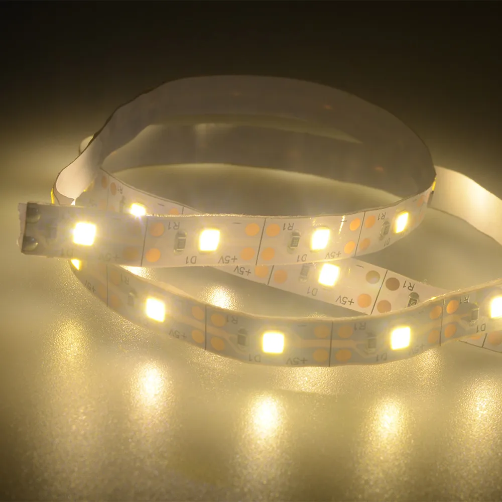 5V 2835 60SMD/100 см белый/теплый белый/синий Светодиодные ленты светильник бар ТВ