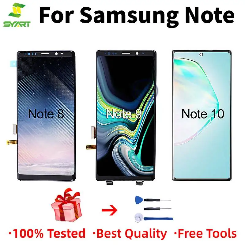 ЖК дисплей Super AMOLED для Samsung Galaxy Note 8 N950U 9 N960U 10 N970U сенсорный экран оригинал|Экраны