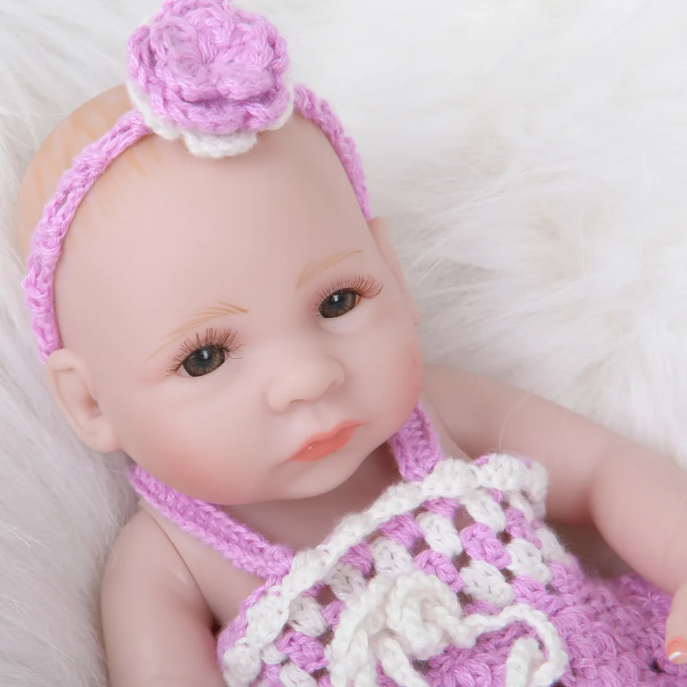 Высокое качество Новое поступление 10 дюймовые Мини куклы Reborn Baby Love силиконовые