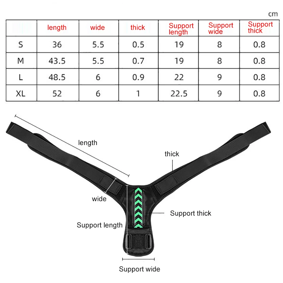 

Adjuster Body Care Orthopedic Back Straightener Support Belt Chest Posture Corrector Upper Clavicle Shoulder Brace Pain Relief