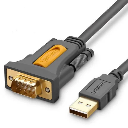 Черный Ugreen USB в RS232 COM порт Последовательный DB9 контактный кабель адаптер PL2303 для Windows USB выход RS232 COM - Цвет: Черный
