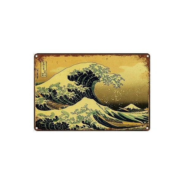 

Metal Tin Sign Classic Japanese Ukiyo-e Decor Bar Pub Home Vintage Retro Poster