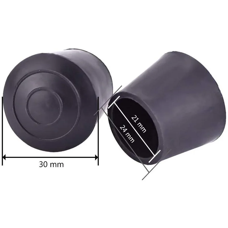 Колпачки для ножек стола резиновые наконечники мебельных 7/8 дюймовая черная