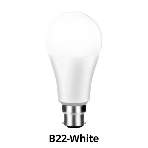 B22 White С регулируемой яркостью 15 Вт E27 WiFi умный светильник лампы светодиодный светильник приложение работает Alexa Google Assistant голосовое Управление пробуждения умный светильник Ночной светильник - Цвет: B22 White