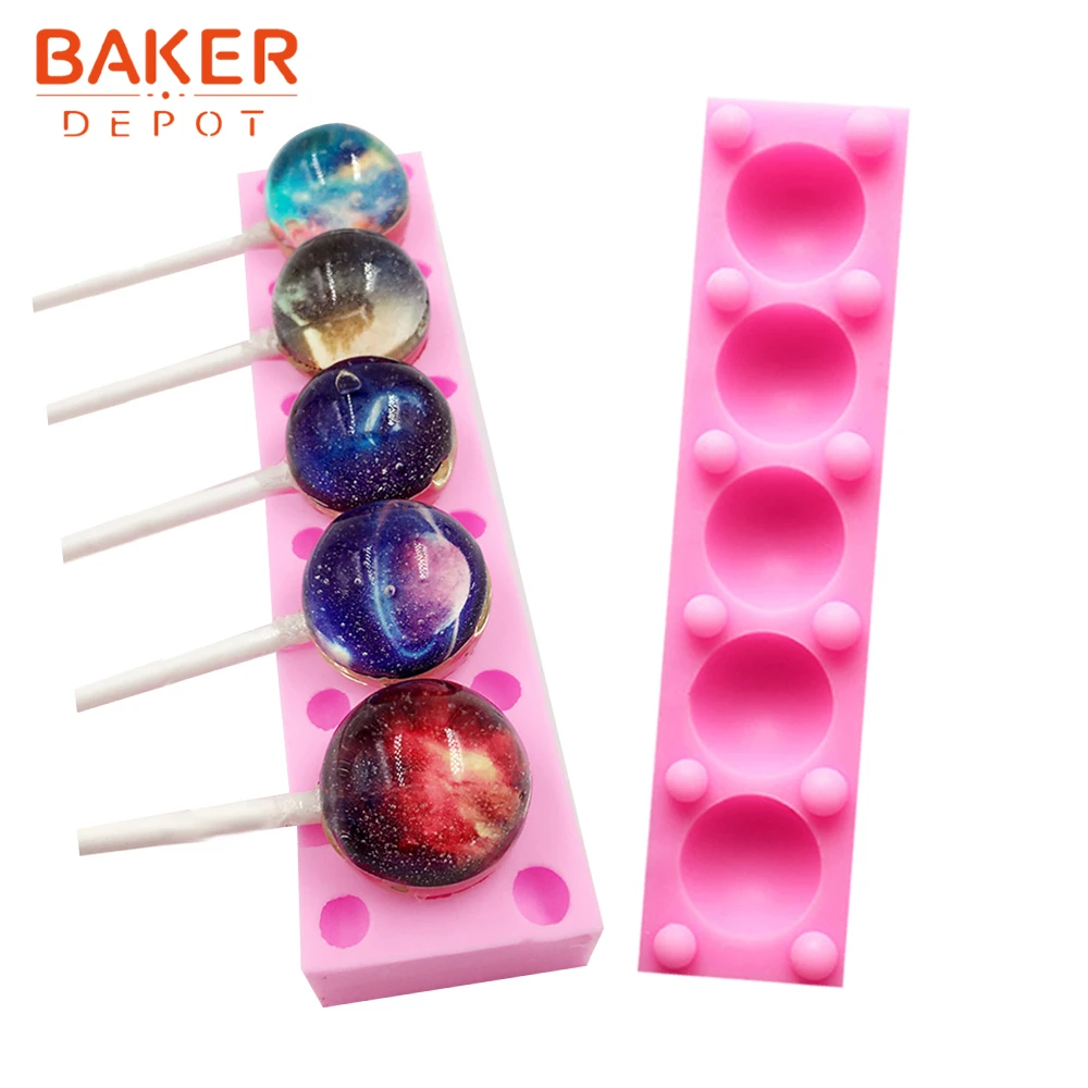BAKER DEPOT силиконовая форма в форме звезды леденца планета шоколадные конфеты для