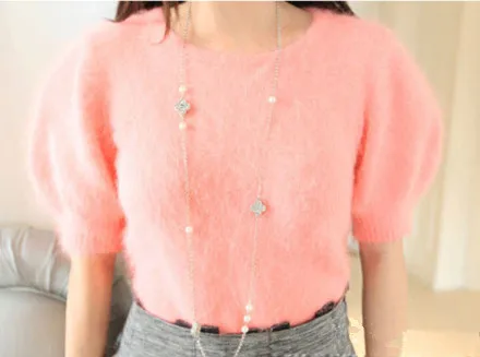 Новинка Женский кашемировый свитер из чистой норки 100% натуральный норковый