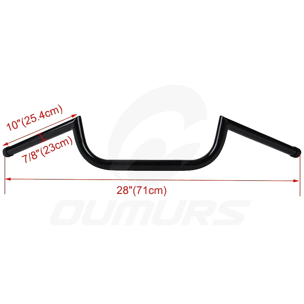 OUMURS мотоцикл 7/8 &quot22 мм руль подъемная ручка для Honda Suzuki Yamaha подходит Harley Bobber Cruiser