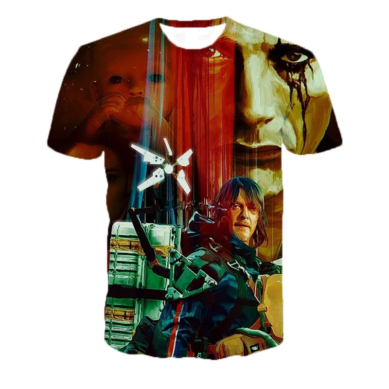 Горячая Распродажа игра Death Stranding футболки для мальчиков и девочек в стиле хип-хоп