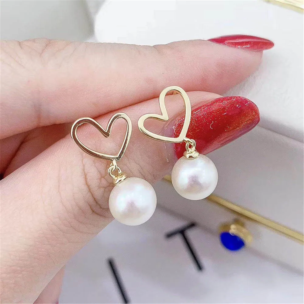 

925 Sterling Silver Plating Earrings Pearl Earrings Accessories Findings Earrings Jewelry Parts Fittings Mountings DIY Girl Gift