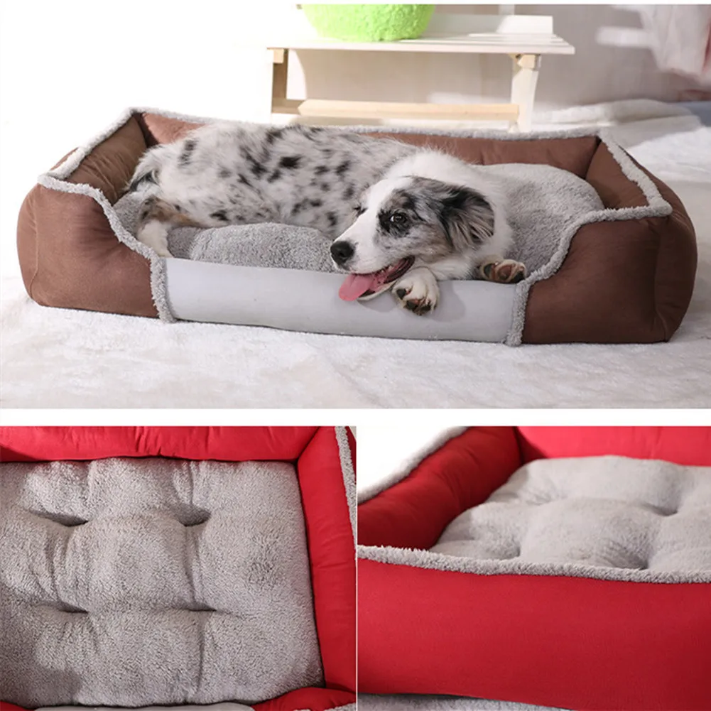 Luxury Kennel Dog House Warm Big Size Pet Dog Bed Mat Sofa Cat Bed for Large Labrador Husky Satsuma Small Teddy Chihuahua