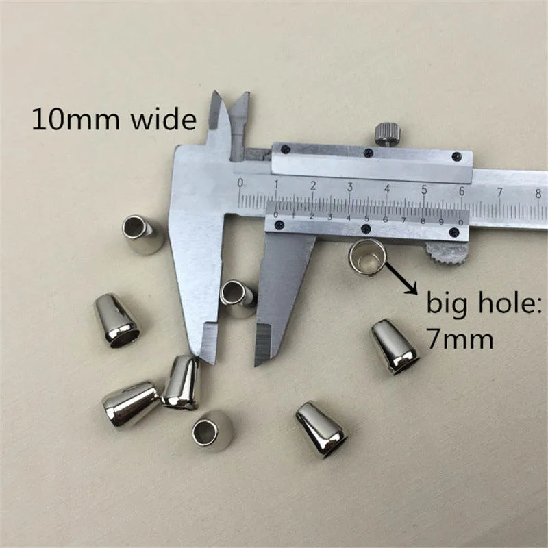 10 шт. металлического сплава шнур кончик Концевая заглушка конические украшения