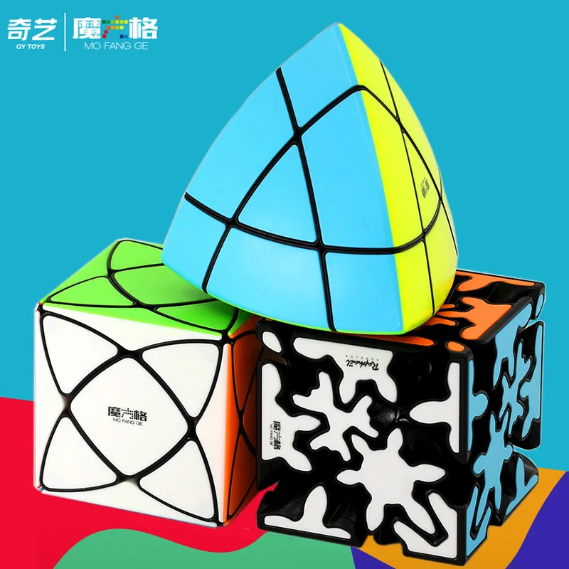 QiYi скорость MoFeangGe Crazy Шестерни куб наклон супер головоломка Ivy Cube угловой MasterMorphix