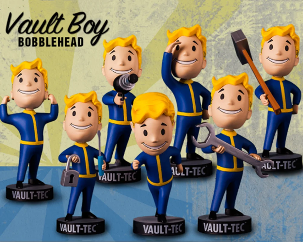 Фигурки аниме Fallout 4 Vault Boy с поплавком коллекционные милые экшн фигурки модель