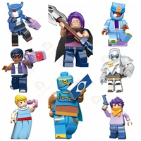8 in 1 leon crow blocks new war hero stars figure model toys game cartoon kids toy model doll collection birthday gift for boy