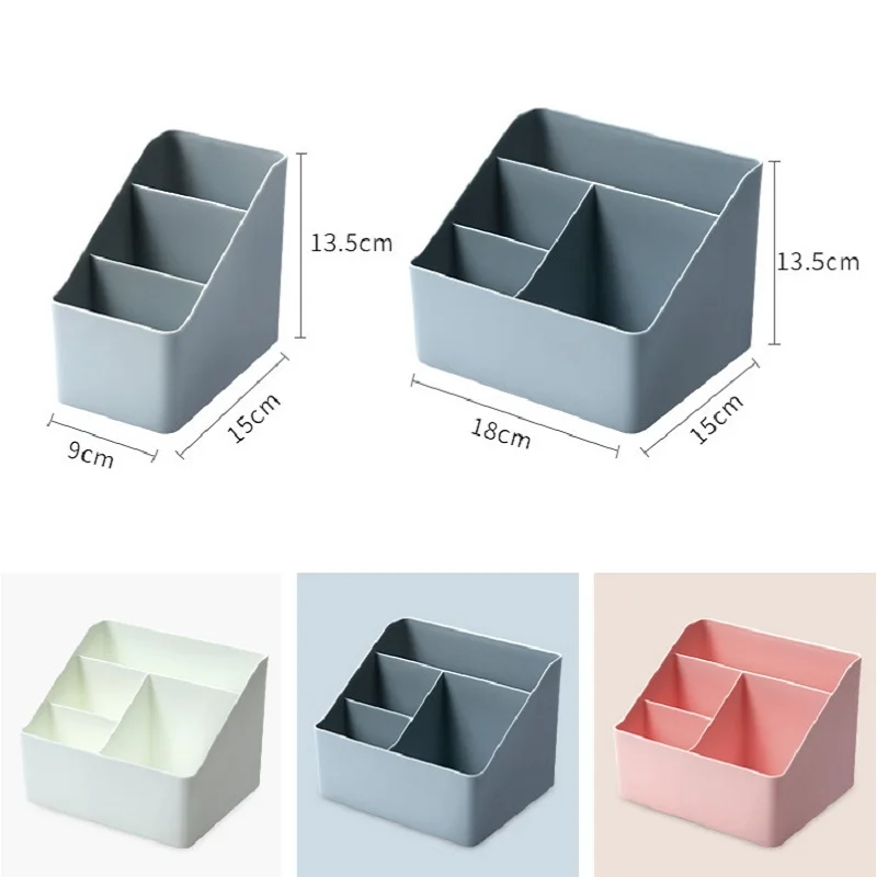 

Plastic Desktop Sundries Storage Makeup Organizer Cosmetic Makeup Brush Storage Case Home Office Bathroom Storage Box