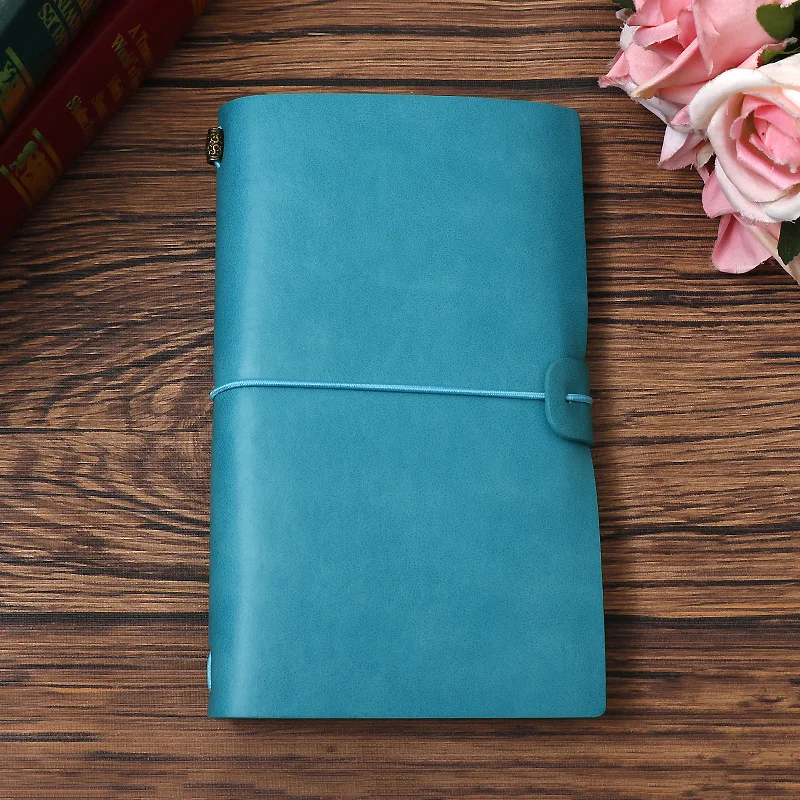 

Harphia Travel Journal simple design butterfly girl design creative strap vintage copper accessory student diary planner