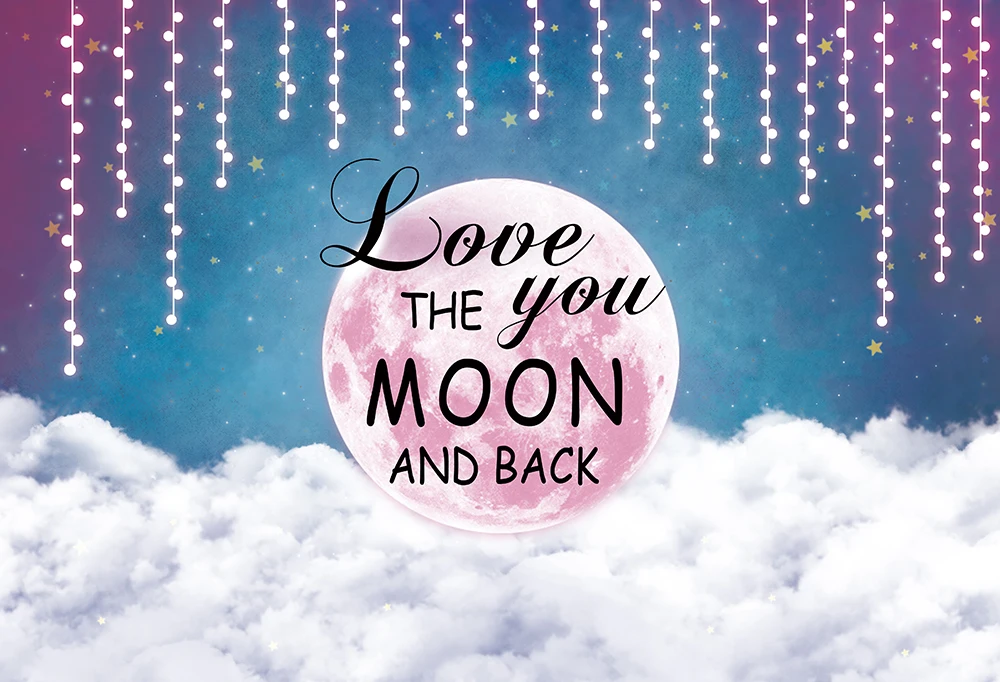 Фон для фотосъемки Луна облака небо 1-й День Рождения Декор фон фотостудии