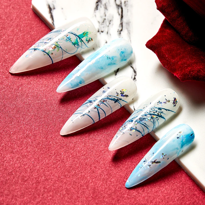 T-TIAO CLUB Wire Drawing Spider Nail Gel Polish Lacquer Creative Point To Line Painting UV Varnish Art Nails | Красота и здоровье