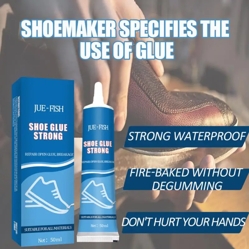 50ml Strong Shoe Glue Adhesive Worn Shoes Repairing Glue Sneakers Boot Sole Bond Adhesive Shoemaker Fix Mending Liquid Tool