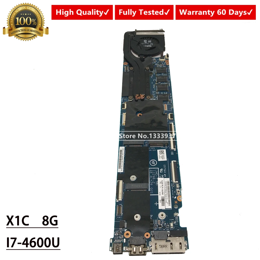 00UP985 материнская плата I7 4600U 8G для lenovo ThinkPad X1C X1 углерода Материнская ноутбука LMQ 1 MB