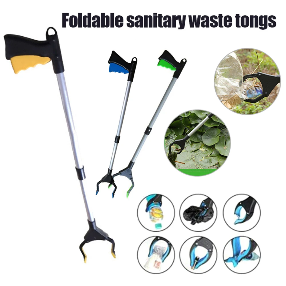 

Litter Picker Aluminium Alloy Foldable Lightweight Convenient Extender Picker Garbage Pick Up Tool For Outdoor Clearn Tools