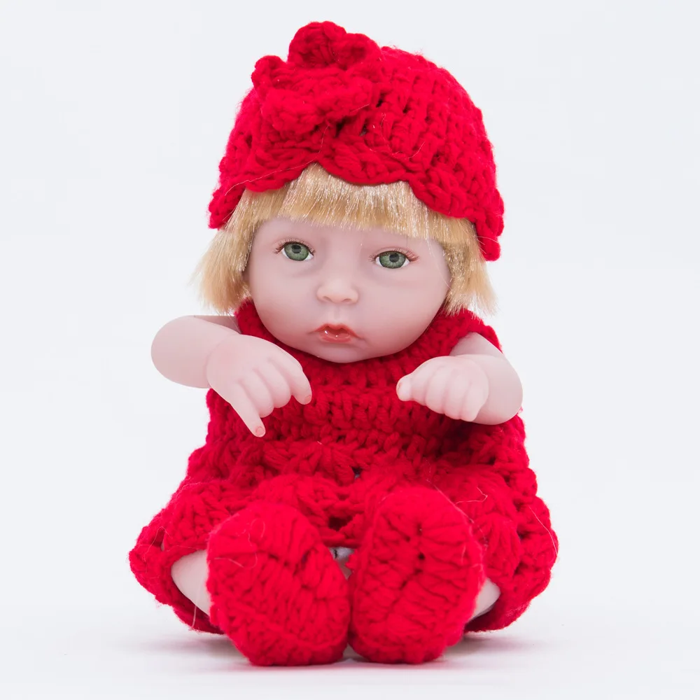 

10 Inches Fashion Doll Silicone Body Soft Dolls Lifestyle Reborn Baby Doll Girls Toys for Children Suitable Over 3 Years Old 190