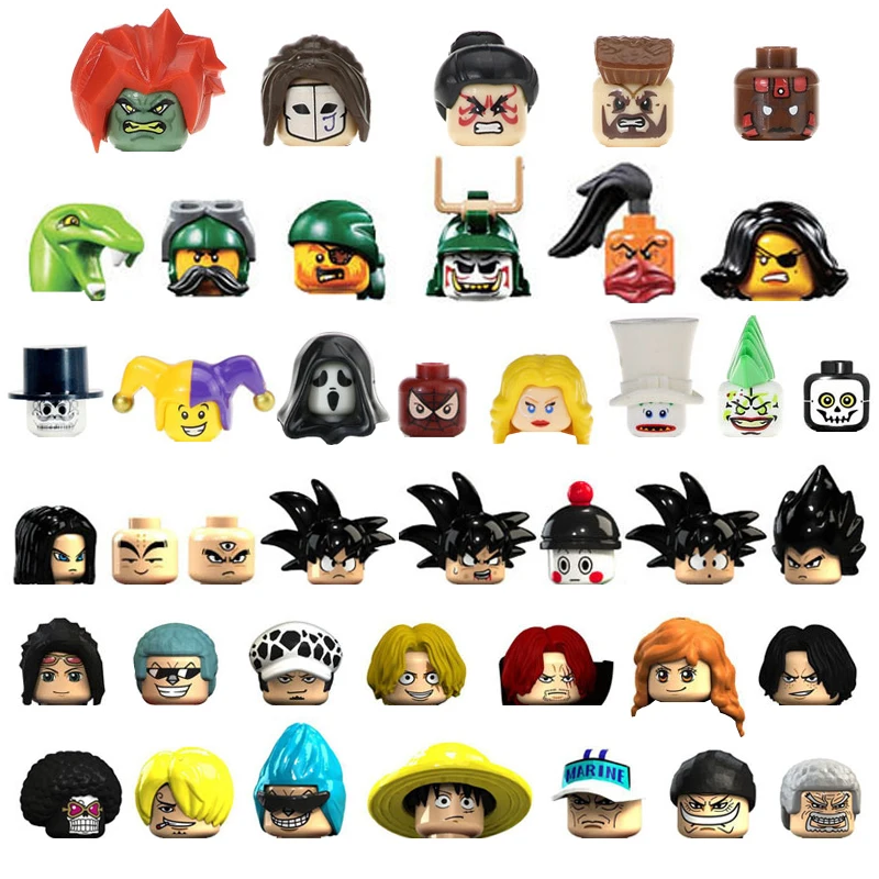 Мини фигурки героев фильма конструктор персонажи аниме Пираты клоун маг Скелет