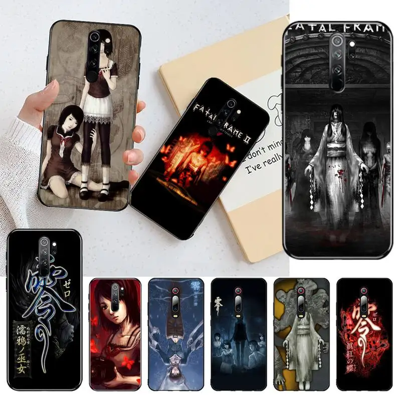 Чехол для телефона CUTEWANAN Horror game Fatal Frame черный мягкий резиновый чехол из ТПУ Redmi Note 8