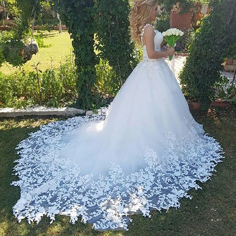 LORIE сексуальное кружевное свадебное платье, милое бальное платье, свадебное платье со шлейфом, высокое качество, свадебные платья, новинка