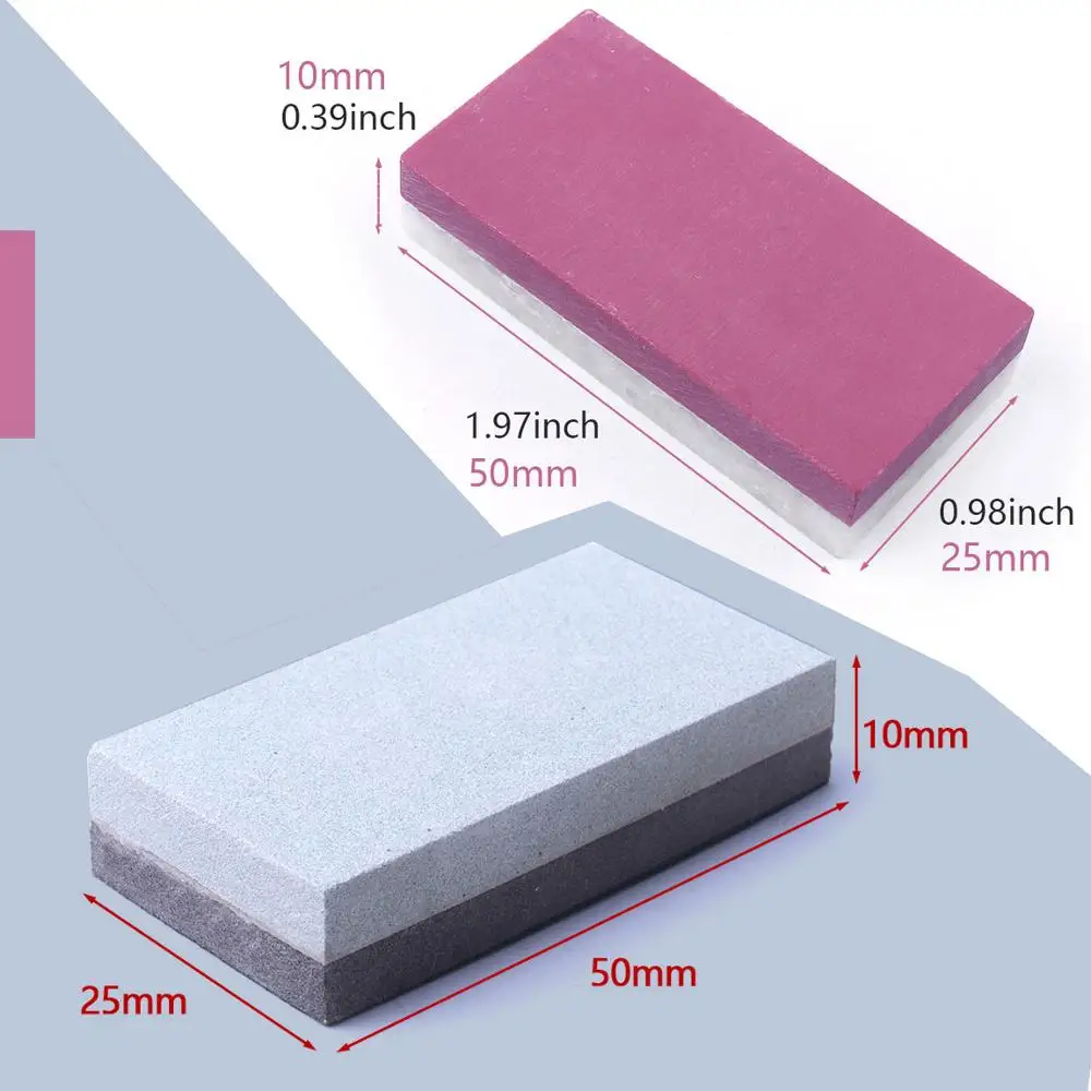 Многоцелевой двухсторонний рубиновый натуральный агат 3000 и 10000 #2 шт. точильный