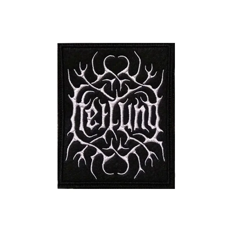 Вышитая металлическая нашивка на заказ для народной музыки рок группы