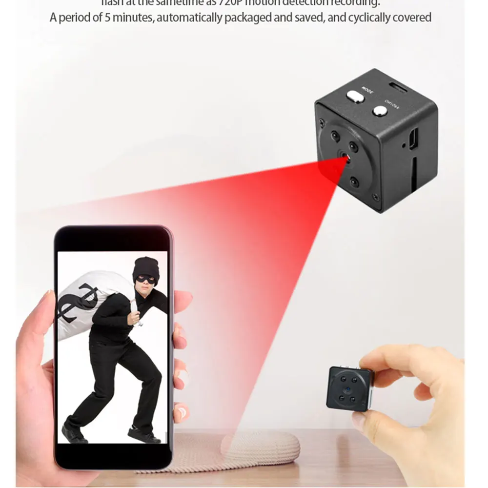 Мини-камера HD 1080P камера обеспечения безопасности Camera Remote Camcorder Car DVR Cam