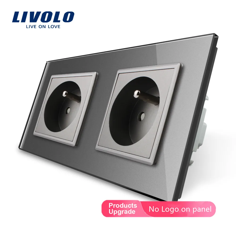 LIVOLO 16A французский Стандартный выход настенной электрической/Мощность двойная