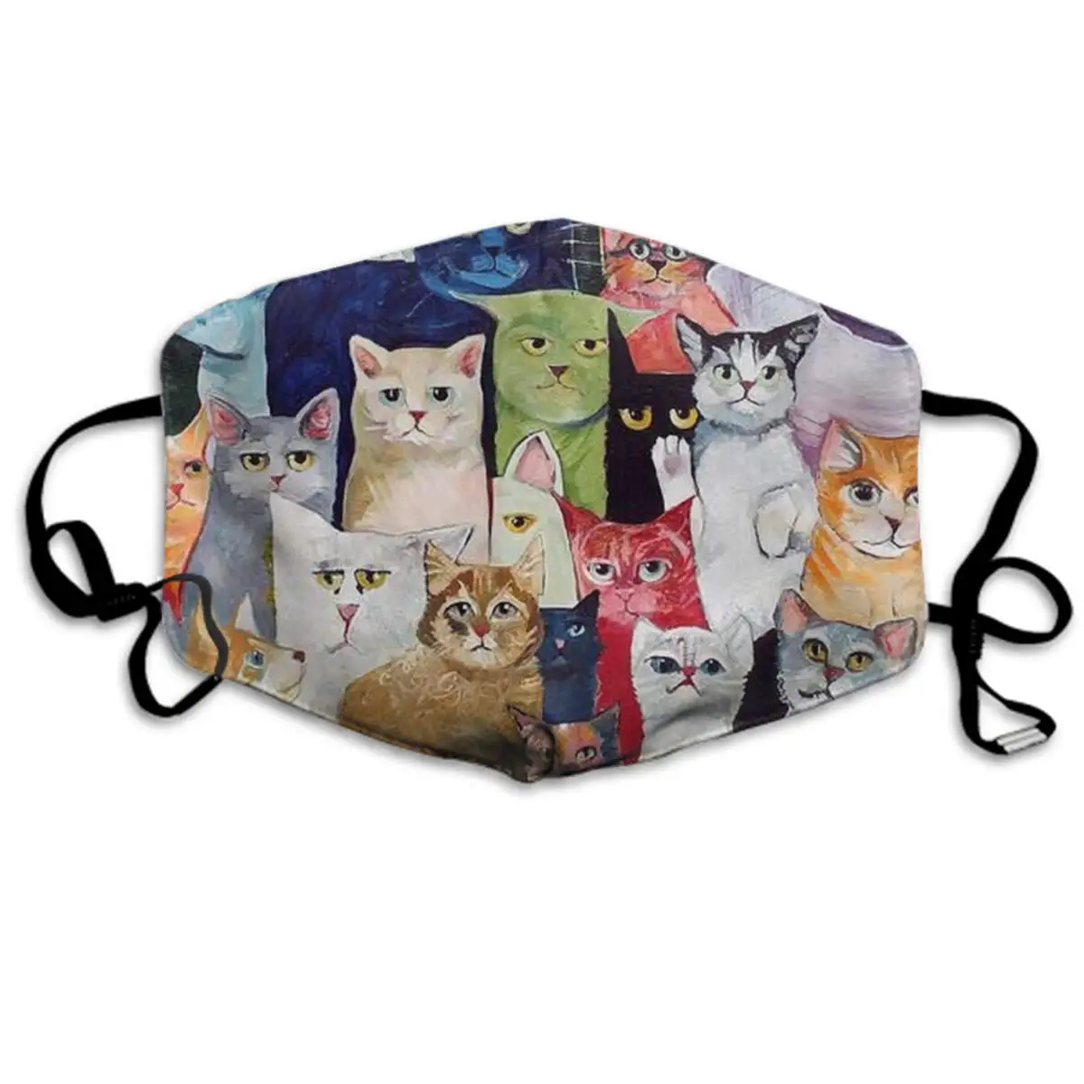 

Comfortable Two Layer Dust Mask, Soft Cats Animal Face Mask Cover Mouth for Adults and Teens