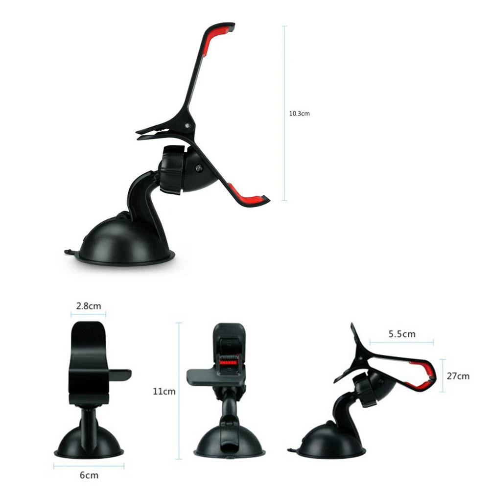 

Universal 360 Degrees Rotation Car Mobile Phone GPS Sucker Holder Clip Stand Non-slip Mat Rubber Mount Phone Holder Pad