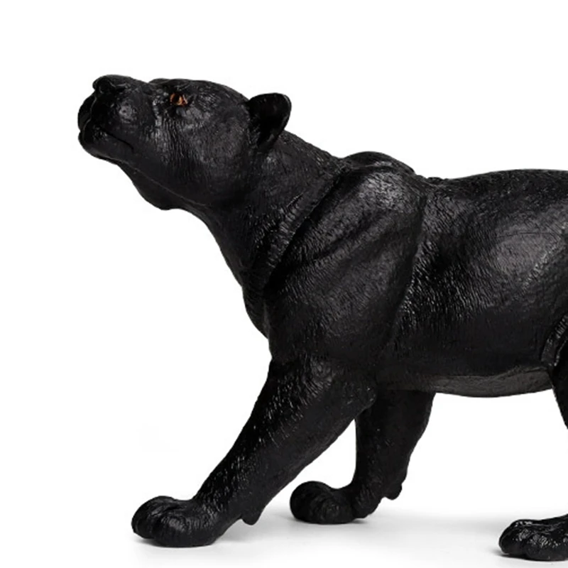 

Simulation Black Panther Collection Toy Plastic Animal Static Solid Wild Animal Toy Children